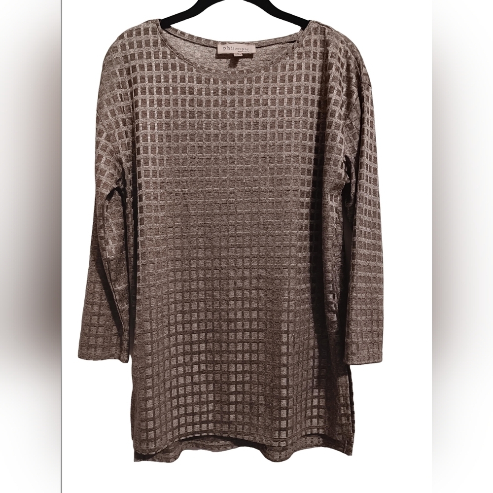 Philosophy Gold Tunic Blouse